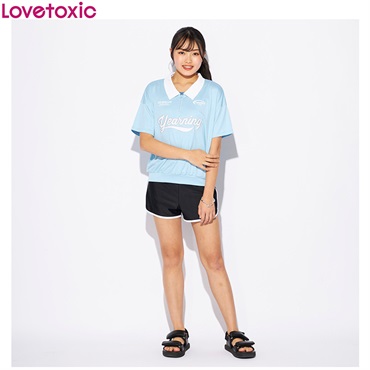 Lovetoxic(ラブトキシック) ハーフジップＴシャツ付３点セット水着 女の子 キッズ140cm-170cm