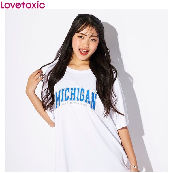 Lovetoxic(ラブトキシック) カレッジロゴラッシュTシャツ