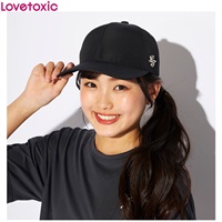 女の子まとめ売り１４０〜１６０サイズ　４７着　バッグ・帽子付LOVETOXIC等 Lovetoxic(ラブトキシック) 撥水ナイロンキャップ 女の子 キッズ