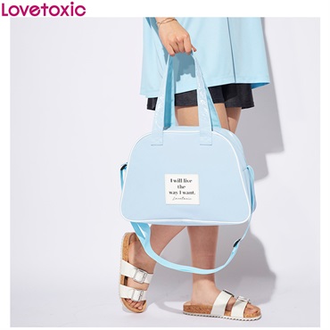 Lovetoxic(ラブトキシック) ビーチトートバッグ 女の子 キッズ(サックス-フリ－)