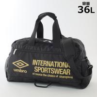 umbro ボストンバッグ   子供 入学 通学 大容量(ブラック（ゴールド文字）)