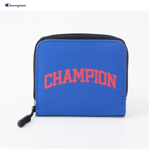 Champion(チャンピオン) 財布 合皮 キッズ(ブルー(ロゴ:レッド))