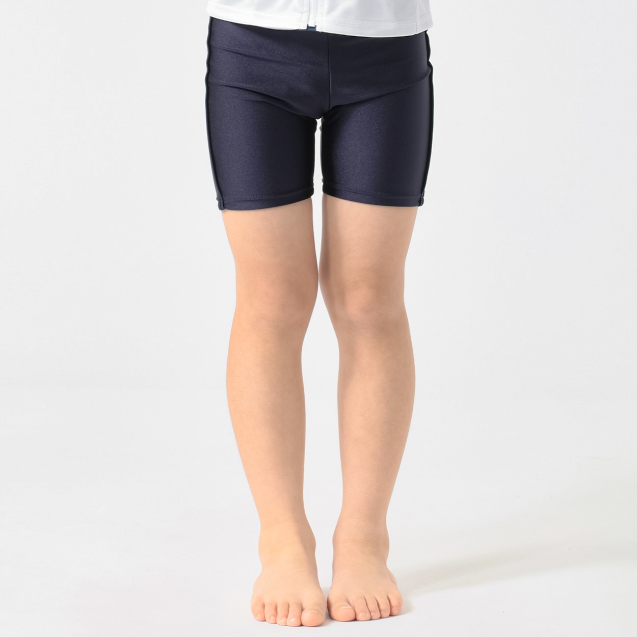 スクール水着(紐なし) 男の子 キッズ 110cm-130cm(ネイビー-120cm)