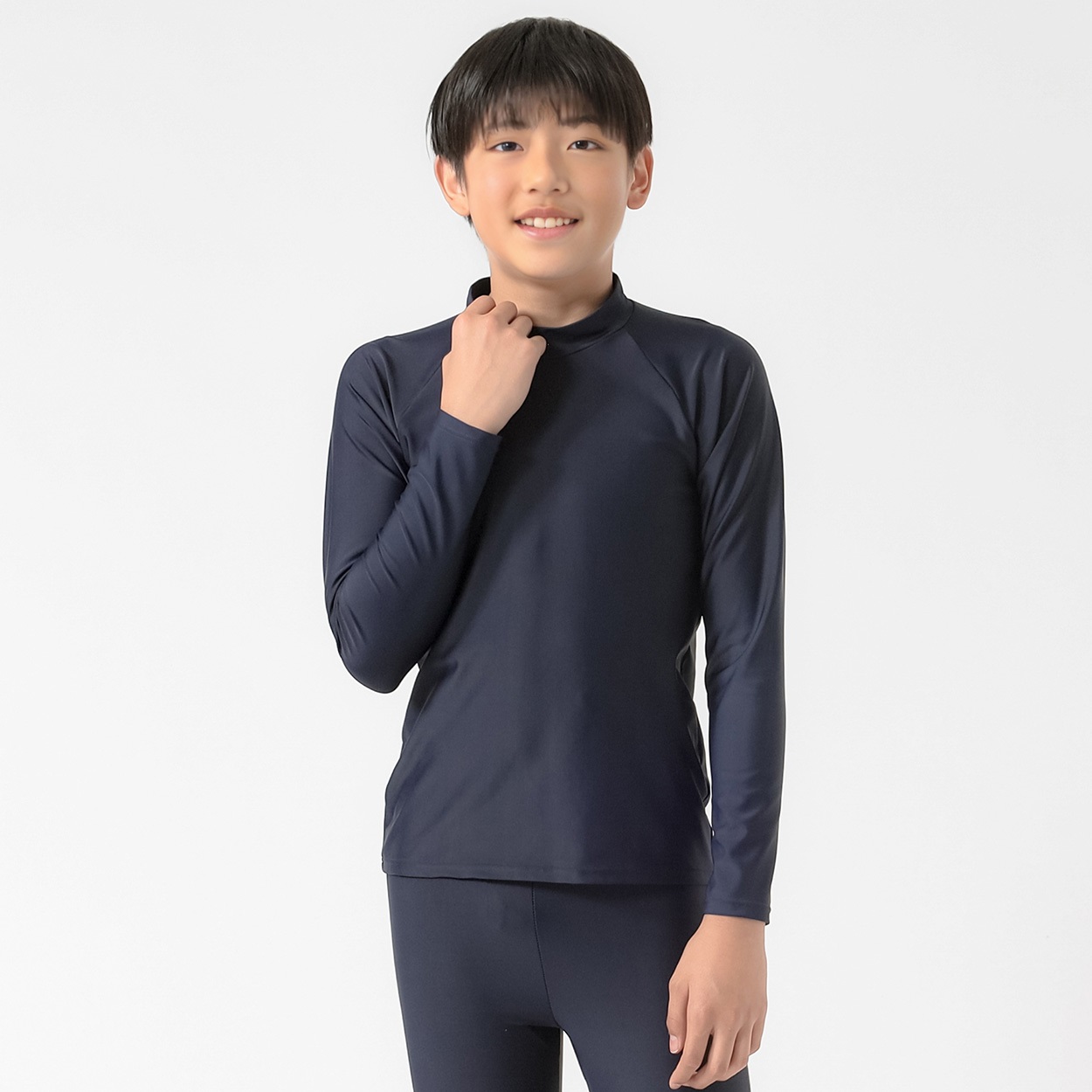 スクールラッシュガード長袖(ジップなし) キッズ 120cm-170cm | イオン