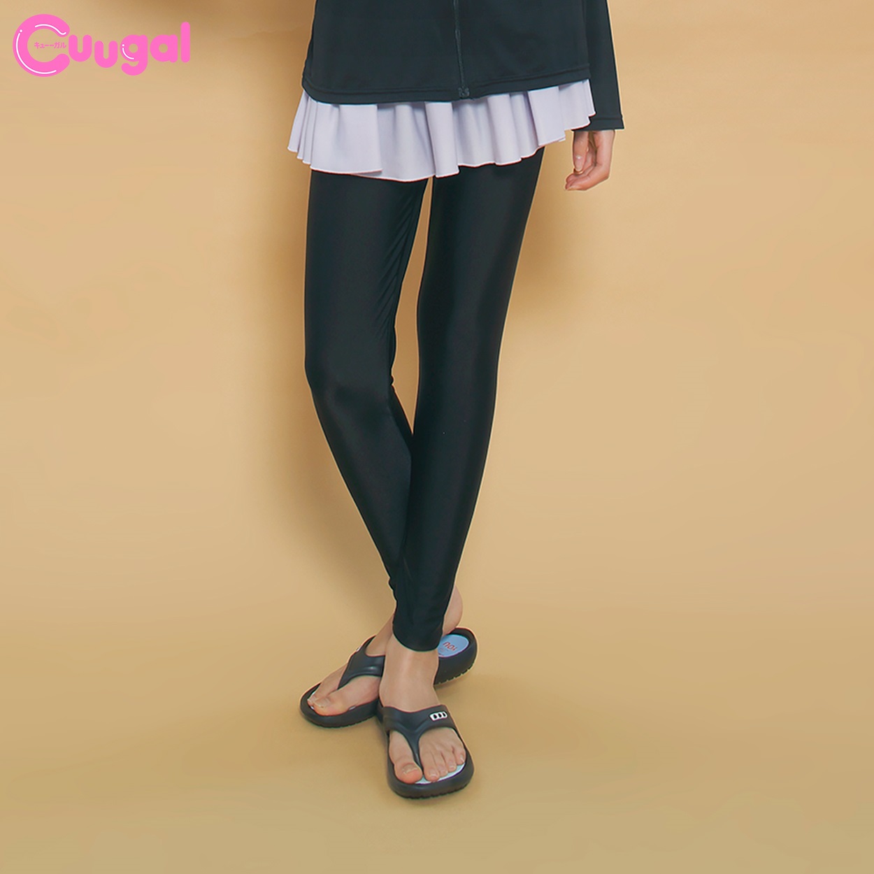 スカート＆スパッツセット 女の子 キッズ 120cm-160cm(ラベンダー-160cm)