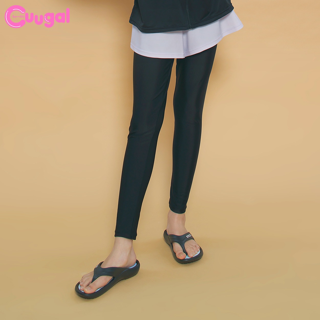 パンツ＆スパッツセット キッズ 120cm-160cm(ラベンダー-140cm)