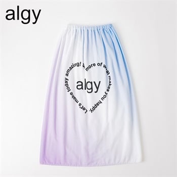 ALGY(アルジー) ラップタオル 80cm 女の子 巻きタオル キッズ(サックス-80cm)