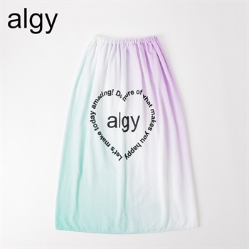 ALGY(アルジー) ラップタオル 80cm 女の子 巻きタオル キッズ(パープル-80cm)