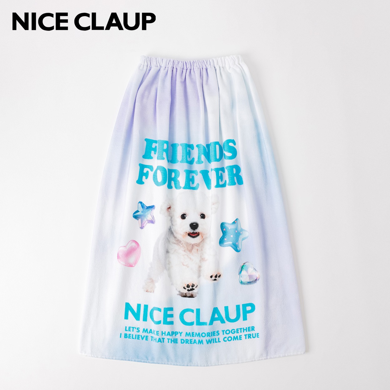 NICE CLAUP(ナイスクラップ) ラップタオル 80cm 女の子 巻きタオル