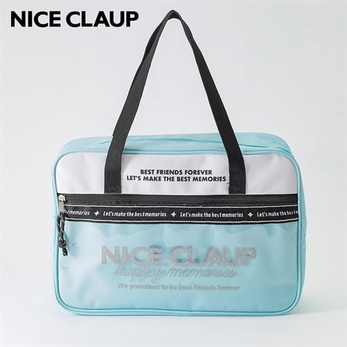 NICE CLAUP(ナイスクラップ) ボストン型ビーチバッグ 女の子 縦12cm 横37cm 高さ25cm キッズ