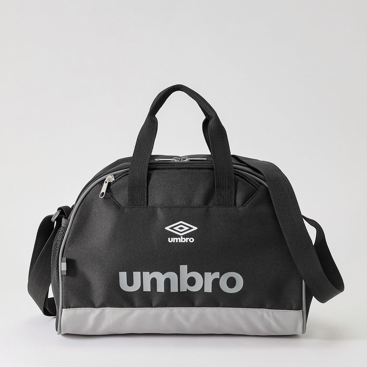UMBRO(アンブロ) ボストン型ビーチバッグ 男の子 縦17cm 横28cm 高さ24cm キッズ(グレー-ONE SIZE)