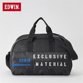 EDWIN(エドウィン) ボストン型ビーチバッグ 男の子 縦18cm 横32cm 高さ22cm キッズ(ブラック-ONE SIZE)