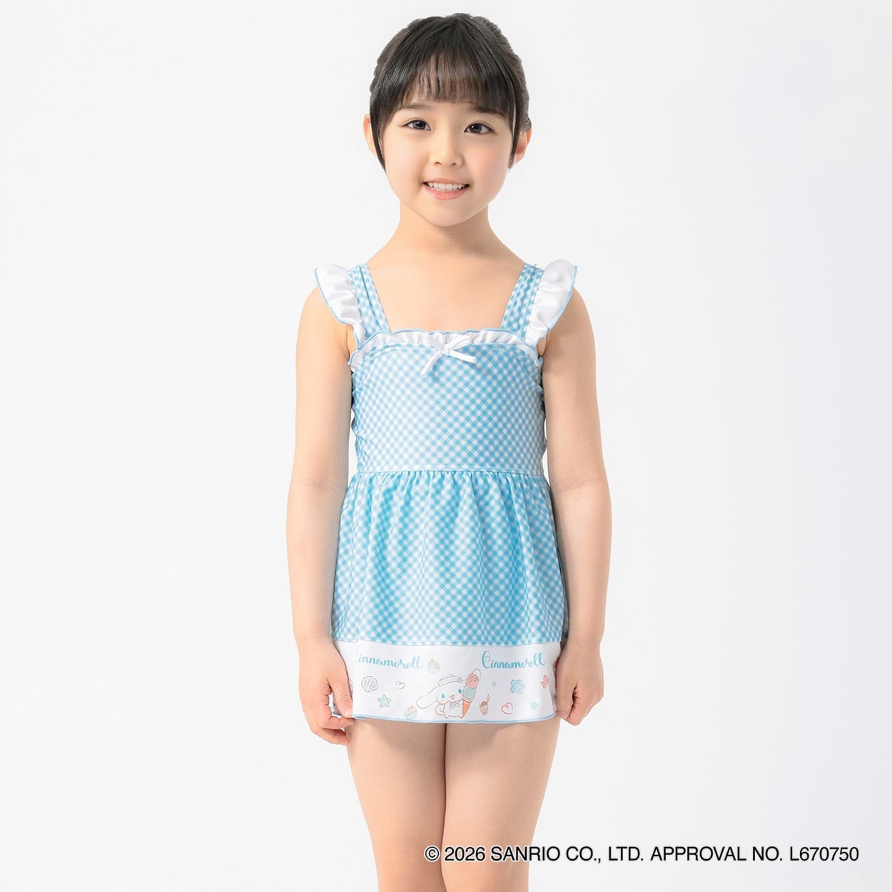水着 サンリオキャラクターズ ラッシュガード 女の子 キッズ 110cm