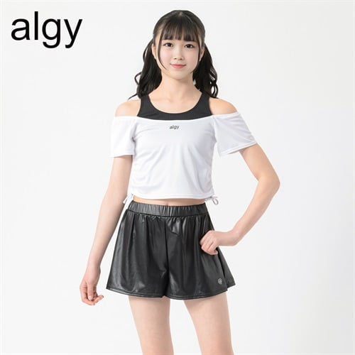 ALGY(アルジー) レイヤード風水着2点セット 小学生 中学生 水着 女の子 キッズ 130cm-160cm