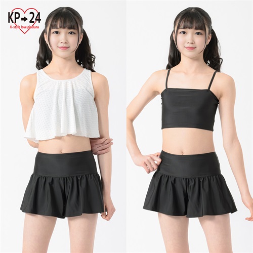 KP24 カバーボトムス水着3点セット 女の子 キッズ 140cm-170cm