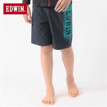 EDWIN(エドウィン) スプレーロゴサーフ水着 男の子 キッズ 140cm-170cm(ネイビー-140cm)