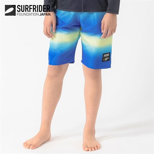 Surfrider FoundationJAPNグラデーションサーフ水着 小学生 中学生 水着 男の子 キッズ 130cm-160cm(ブルー-130cm)
