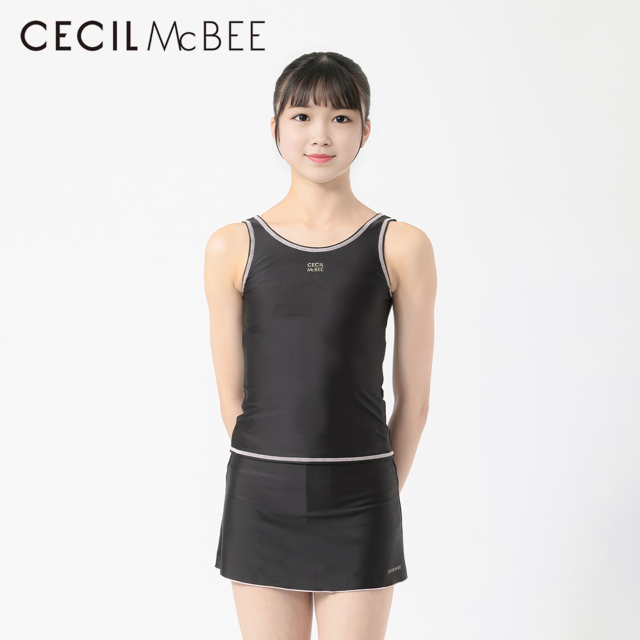CECILMcBEE(セシルマクビー) スクールスカートセパレーツ 女の子 キッズ 140cm-170cm(ブラック-170cm)