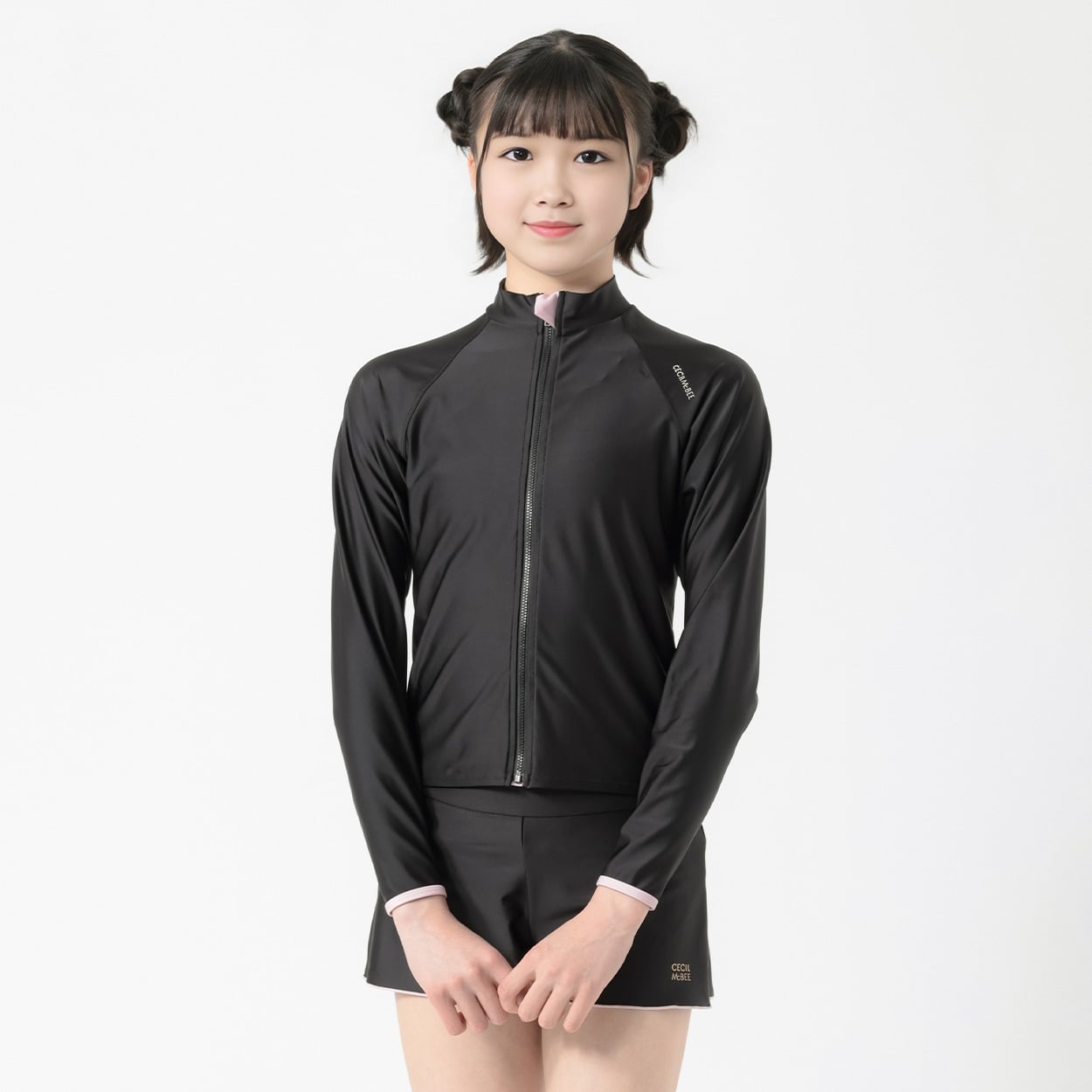 CECIL McBEE(セシルマクビー) スクール長袖ジップラッシュガード