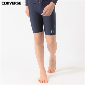 スクール水着 CONVERSE(コンバース) スクールサイドステッチロングパンツ 男の子 キッズ 130cm-170cm(ネイビー-130cm)