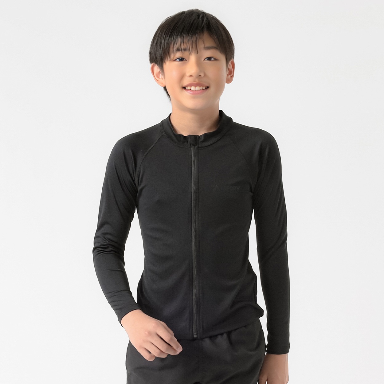 GERRY(ジェリー) スクール長袖ジップラッシュガード キッズ 140cm