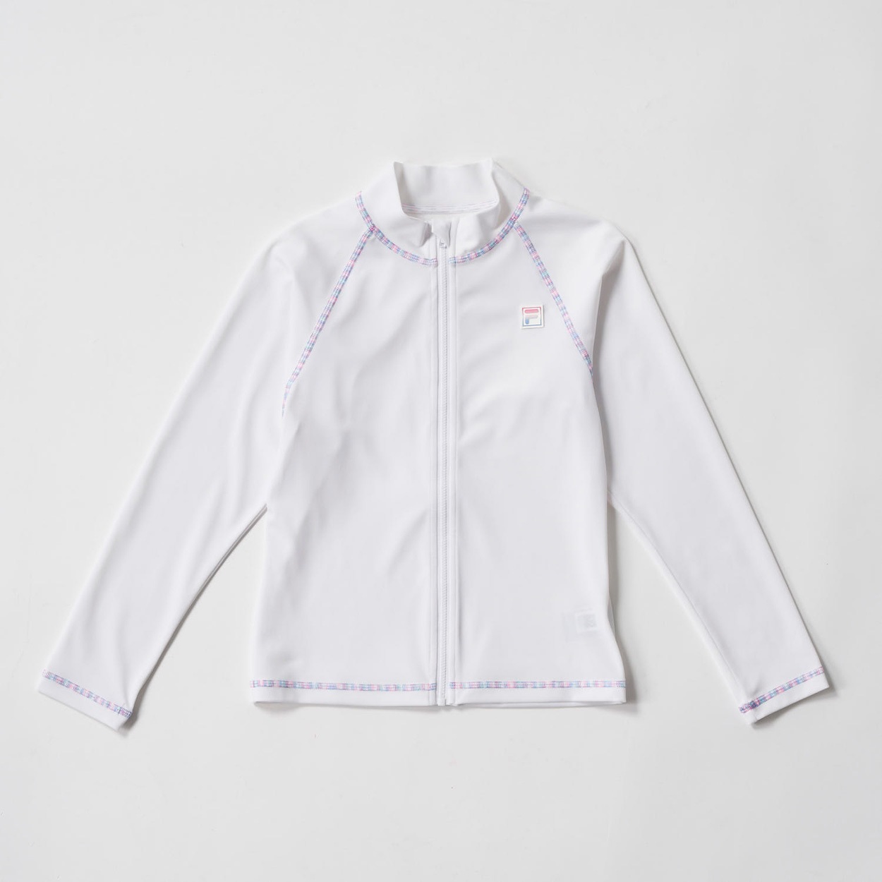 FILA(フィラ) 長袖ZIPラッシュ 女の子 キッズ 140cm-170cm(ホワイト-170cm)