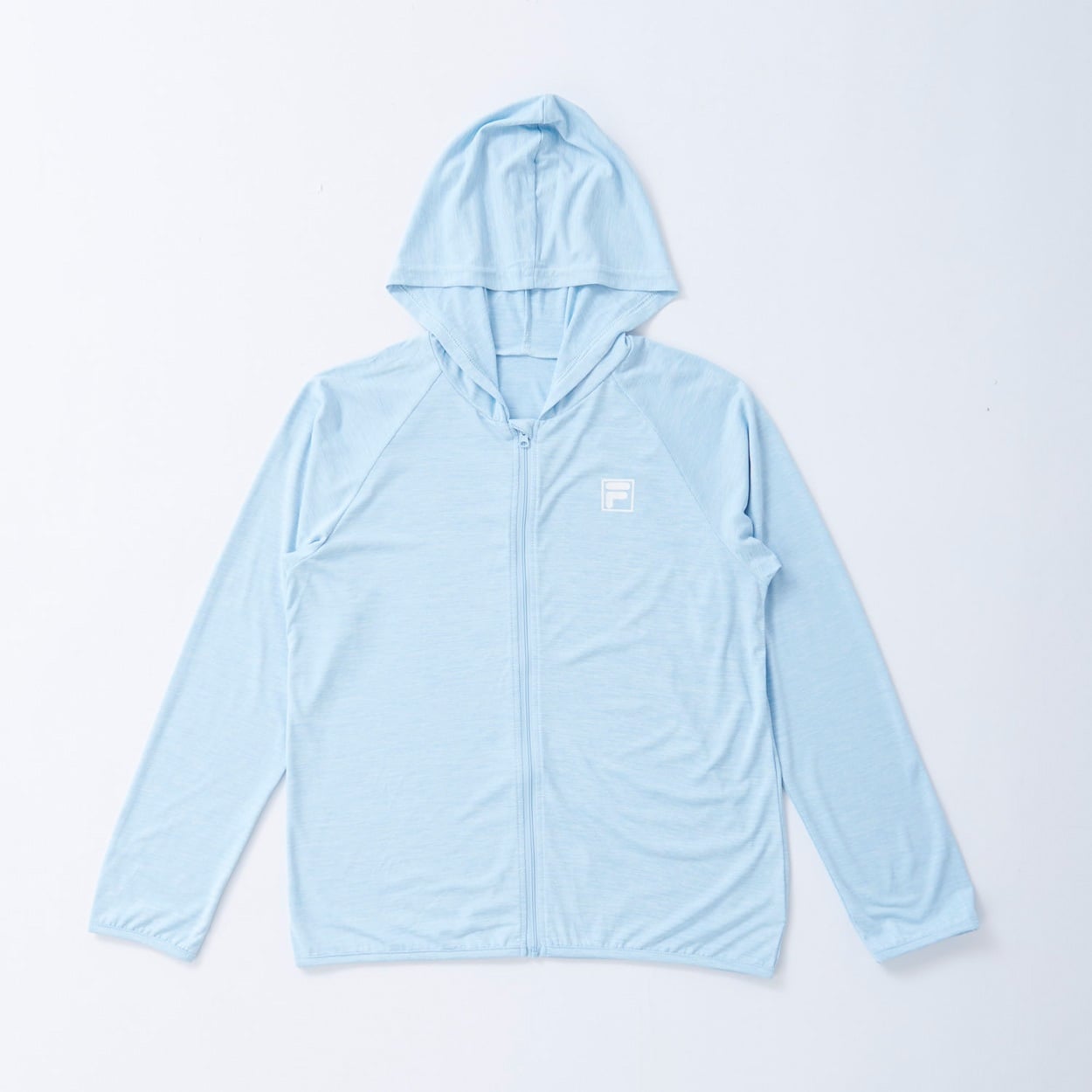 FILA(フィラ) ライトドライエアロパーカー 女の子 紫外線対策 キッズ 140cm-170cm(サックス-140cm)