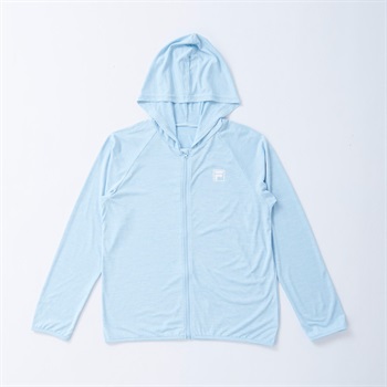 FILA(フィラ) ライトドライエアロパーカー 女の子 紫外線対策 キッズ 140cm-170cm(サックス-140cm)