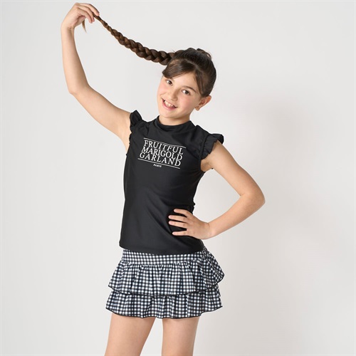 Lovetoxic(ラブトキシック) チェックスカート2点セット 女の子 キッズ 140cm-170cm(ブラック-140cm)