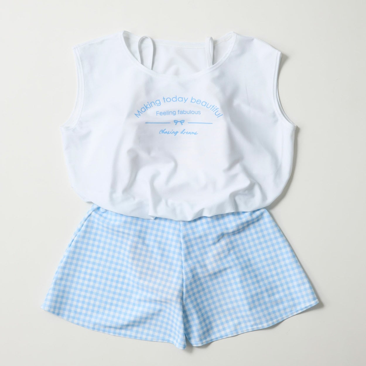 Reyes(レイエス) オールインワン 女の子 キッズ 130cm-160cm(サックス-150cm)