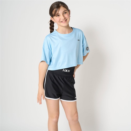 FILA(フィラ) 短丈水着セパレート3点セット 小学生 中学生 水着 女の子 キッズ 140cm-170cm(サックス-140cm)