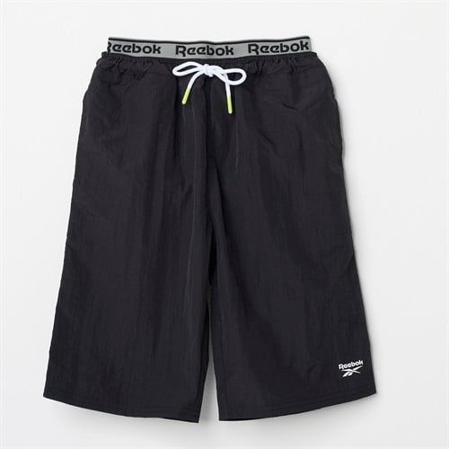 Reebok(リーボック) ウエストゴムサーフ 小学生 中学生 水着 男の子 キッズ 140cm-170cm(ブラック-140cm)