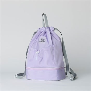 Lovetoxic(ラブトキシック) ２重底バッグ 女の子 キッズ W35cm×H42cm×D25cm(パープル)