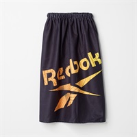 Reebok(リーボック) グラデロゴ80cm丈マキタオル 男の子 巻きタオル キッズ(ブラック)