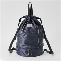 ムジボンサック 男の子 プールバッグ 水泳用 W26cm×H41cm×D16cm(ネイビー)