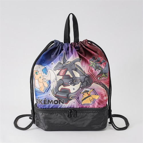 ポケットモンスター 二層ナップサック 男の子 プールバック 水泳用 W28cm×H40cm×D17.5cm