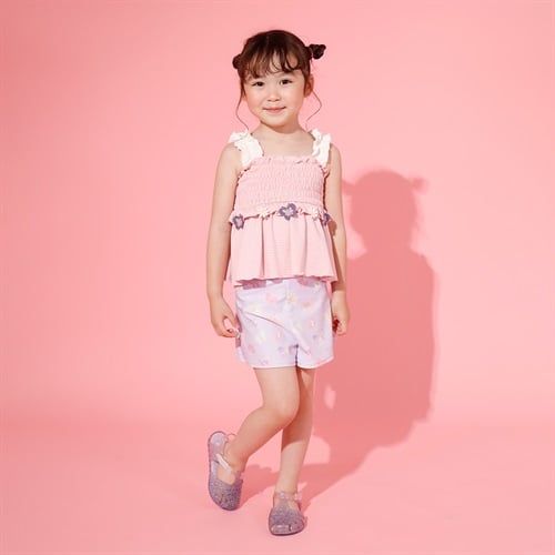 ゆめかわ日和チョウ柄セパレート水着 女の子 キッズ 100cm-130cm