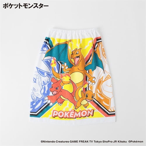 ポケットモンスター ラップタオル 60cm キッズ(ホワイト)