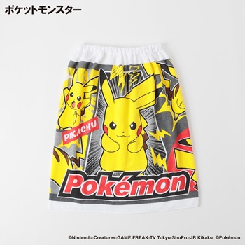 ポケットモンスター ラップタオル 60cm キッズ(ブラック)