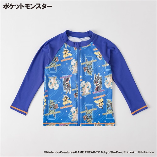 ポケットモンスター ラッシュガード 男の子 紫外線対策 キッズ 110cm-130cm