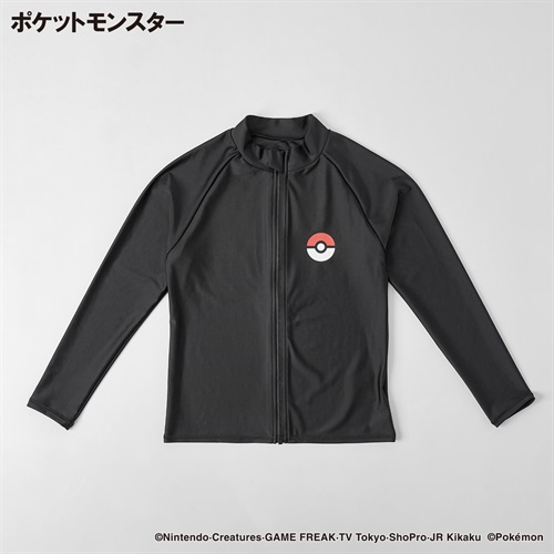 ポケットモンスター スクールラッシュガード 男の子 紫外線対策 キッズ 130cm-150cm