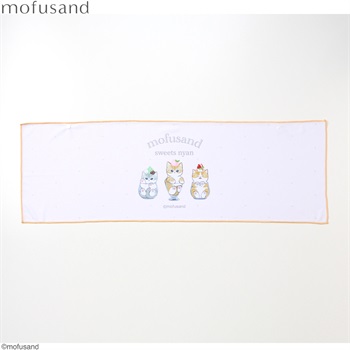 mofusand 冷感タオル 男の子・女の子 キッズ(ベージュ)
