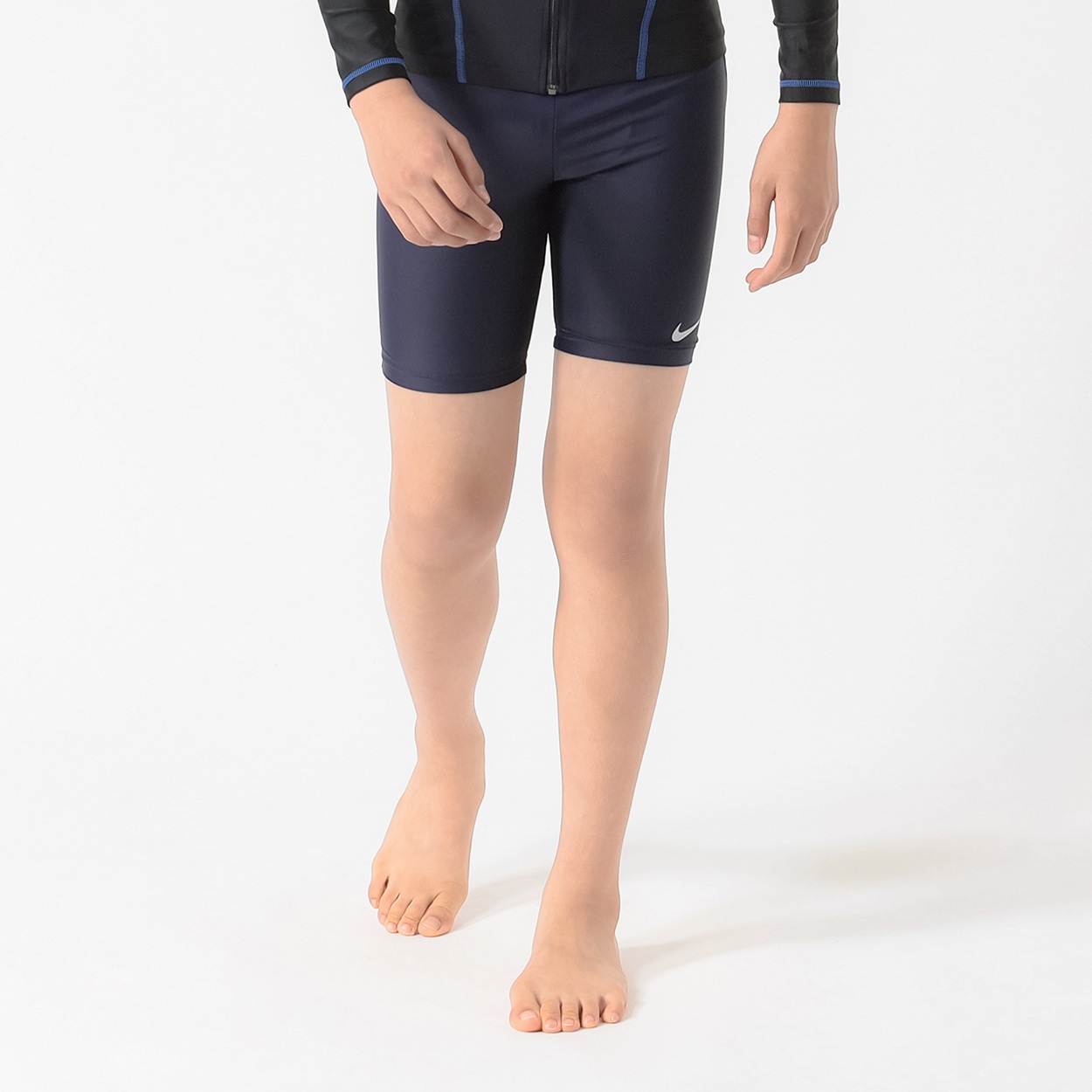 スクール水着 NIKE(ナイキ) ロングスイムパンツ 男の子 キッズ 120cm-170cm(ネイビー-130cm)