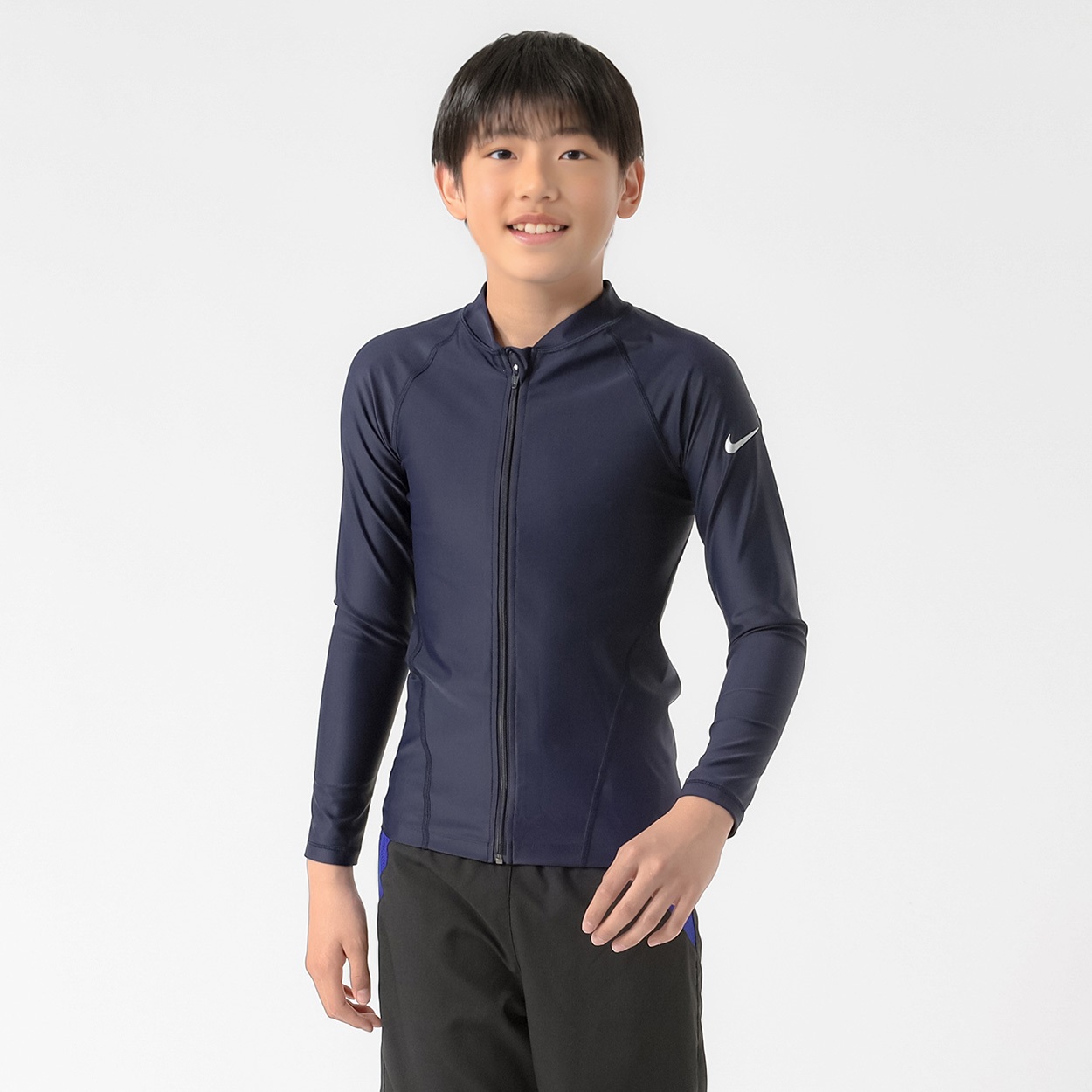 NIKE(ナイキ) フルジップ長袖ラッシュガード キッズ 130cm-170cm 