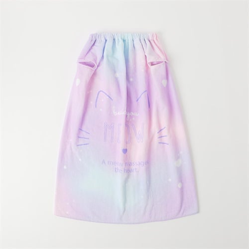 ビーチメモリー 袖出ラップタオル 80cm 女の子 巻きタオル キッズ