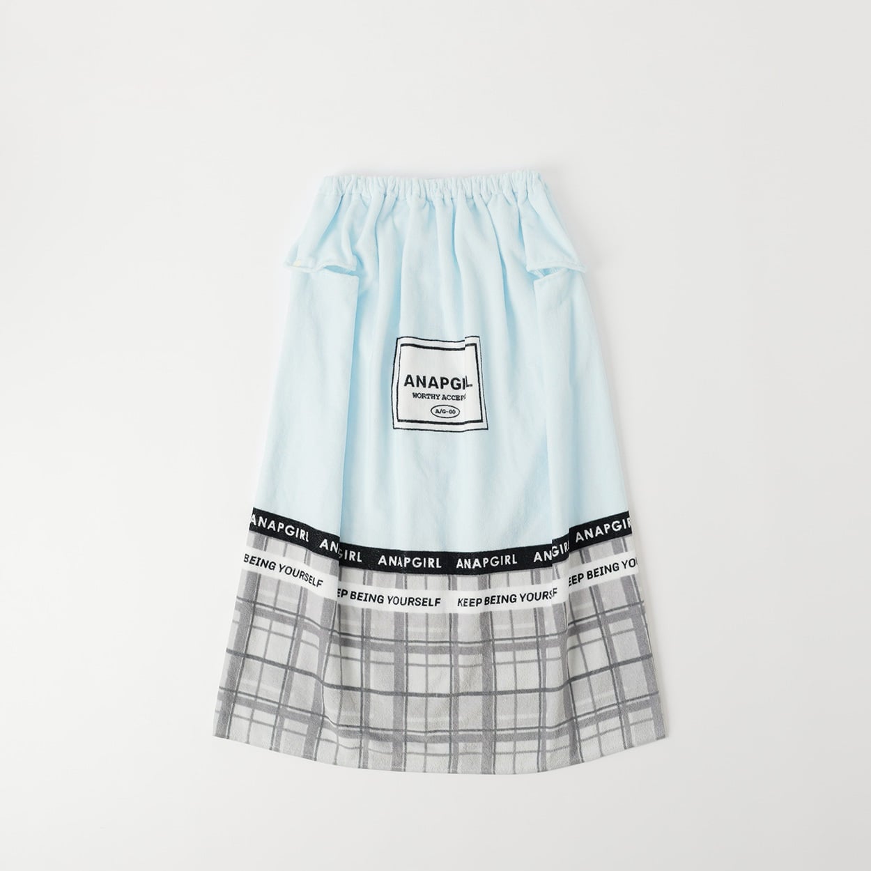 ANAP GIRL(アナップガール) 袖出ラップタオル 80cm 女の子 巻きタオル