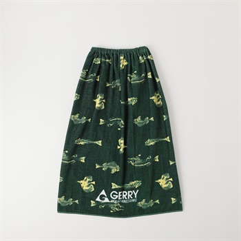GERRY(ジェリー) ラップタオル 80cm 男の子 巻きタオル キッズ(グリーン-80cm)