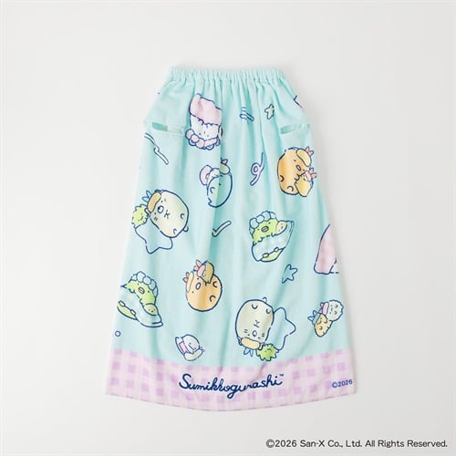 すみっコぐらし 袖出タオル 80cm 女の子 巻きタオル キッズ
