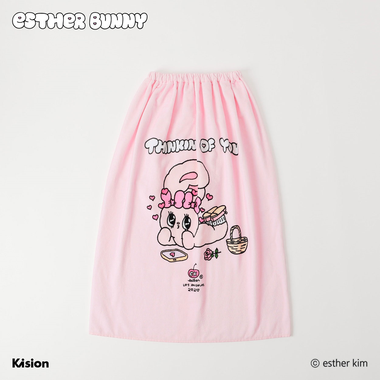 エスターバニー ラップタオル 80cm 女の子 巻きタオル キッズ | イオン