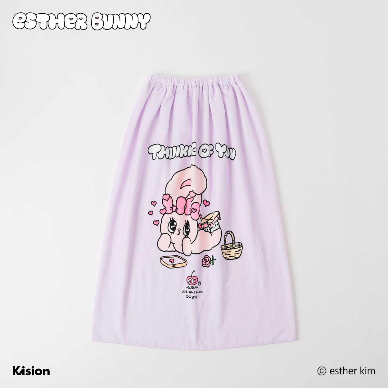 エスターバニー ラップタオル 80cm 女の子 巻きタオル キッズ | イオン